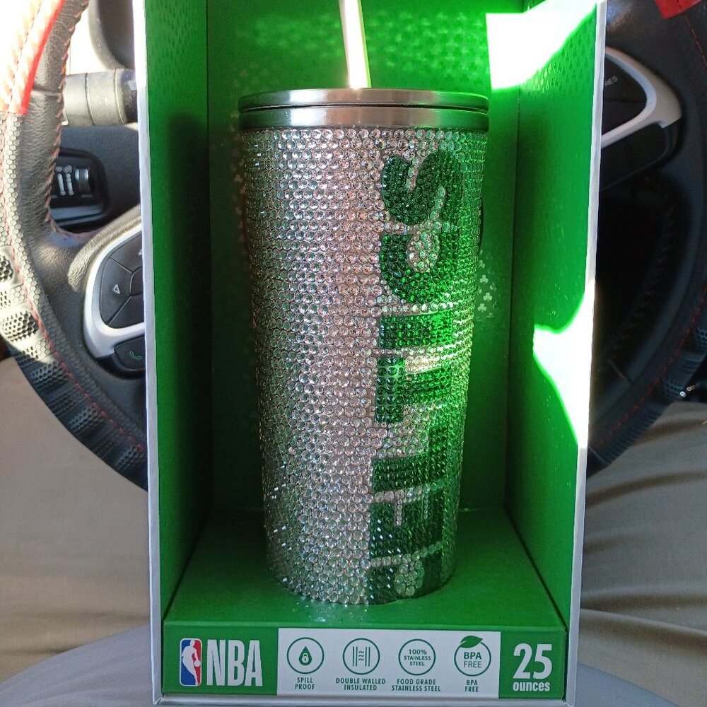NBA 25oz Celtics cup Bling Journey in Collectors Box
